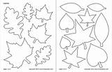 Leaf Printable Shapes Templates Various Coloring Pages Firstpalette sketch template