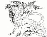Hydra Coloring Drawing Dragon Pages Sketch Drawings Para Adult Colouring Color Printable Deviantart Godzilla Salvo Printablecolouringpages Paintingvalley Getdrawings 800px 57kb sketch template