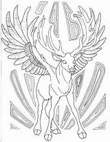 Coloring Buck Inspirations Winged Root sketch template