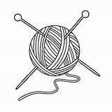 Laine Needles Knitting Ovillo Naalden Garen Boule Depositphotos Bal Pelote Stockillustratie Aiguilles St2 Poisson Telecharger Lanas sketch template
