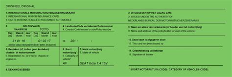 op autovakantie nederlander onwetend  gebruik groene kaart risk en business