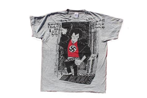 Sid Vicious Action Man Anarchist Punk T Shirt Grey Or