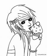 Emo Coloring Pages Anime Drawing Punk Kids Printable Gothic Colouring Boy Teddy Bear Cute Cool2bkids Print Drawn Goth Boys Girl sketch template