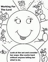 Coloring Pages Sunday School Christmas Working Ant Labor Lord Sheets Bible Activity Kids Library Clipart Yahoo Search Newest Res Popular sketch template