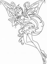 Winx Coloring Club Bloom Enchantix Pages Popular sketch template