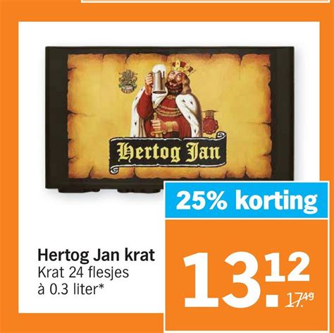 hertog jan krat aanbieding bij albert heijn