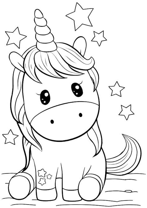 pin  artby ma  cartoons  outlines unicorn coloring pages