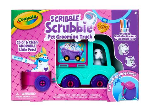 crayola scribble scrubbie grooming truck  piece set boys  girls