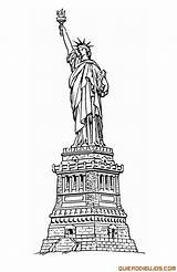 Liberty Statue Drawing Template La Estatua Libertad Coloring Google Pages Flag Es Paintingvalley sketch template