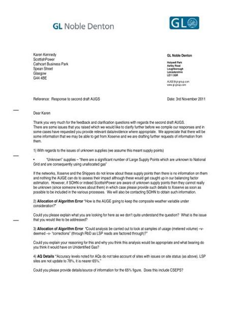 scottishpower clarification letter