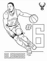 Milwaukee Bucks Wenis sketch template