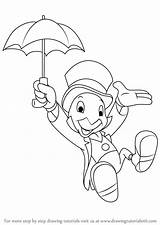 Cricket Pinocchio Jiminy Draw Drawing Step Easy Coloring Drawingtutorials101 Disney Jesus Cartoon Pages Learn Choose Da Umbrella Getdrawings Tutorials Kids sketch template