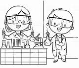 Colorear Experimentos Cientificos Cientifico Preescolar Científicos Enfermera Primaria Profesiones Quimica Oficios Actividades Médico sketch template