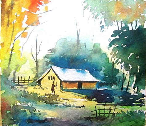 landscape watercolor images