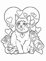 Gatos Romanticas sketch template