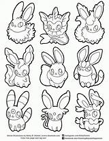 Eevee Pokemon Coloring Pages Choose Board sketch template