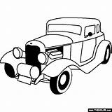 Ford Rods Thecolor Coloringhome Hots 1934 sketch template