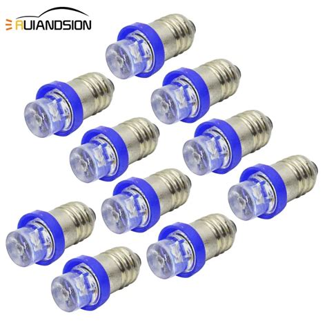 10x E10 Ampoule Led Bulb Lights Dc 12v 0 24w Mini Indicator Light Bulbs