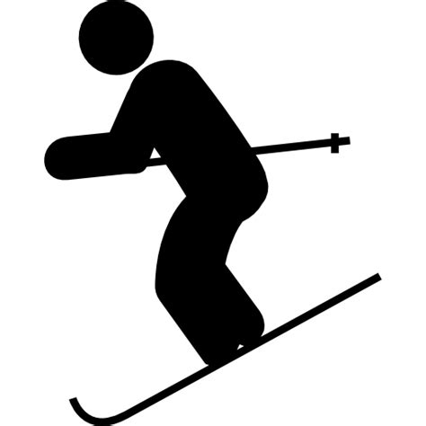 skifahren bergab kostenlose sport icons