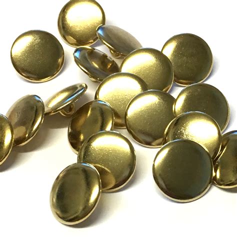 mm pale gold metal cuff buttons pack    button shed