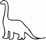 Dinosaur Outline Coloring Clipart Stegosaurus Dino Outlines Brontosaurus Kids Brachiosaurus Dinosaurs Cut Pages Clip Cliparts Library Clipartbest Facts Print Skeleton sketch template