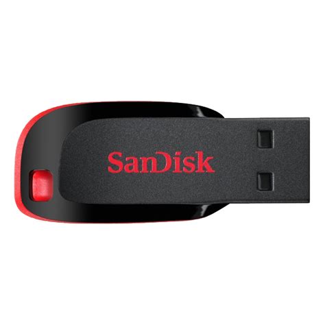 sandisk cruzer blade usb   gb flash  drive black red gbcruzerbladeskpen