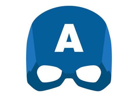 costume  problem heres  printable captain america mask