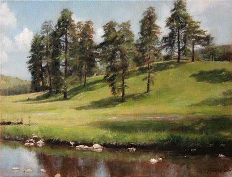 mountain hillside landscape oil painting fine arts gallery original fine art oil paintings