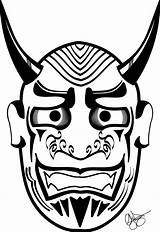 Mask Oni Noh Japanese Demon Masks Drawing Face Samurai Template Templates Getdrawings Vector Tattoo Deviantart Coloring Pages Choose Board sketch template