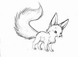 Fox Coloring Pages Baby Print sketch template