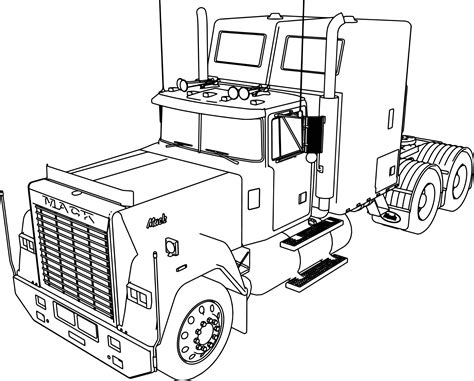 mack coloring pages coloring home