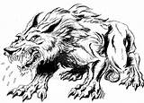 Werewolf Werwolf Ausmalbild Paintingvalley sketch template