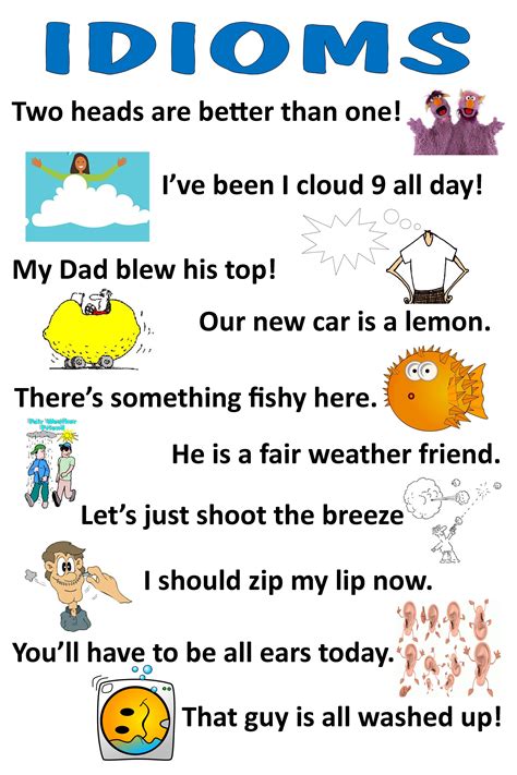 idioms poster stc posters pinterest