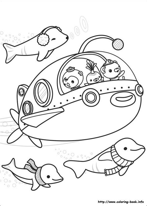 octonauts coloring picture coloring  kid pinterest craft