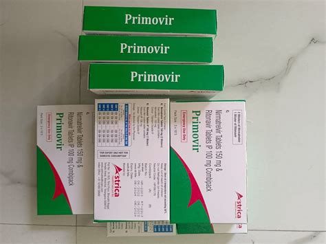 primovir paxlovid nirmatrelvir  mg rotonavir  mg combiback  rs box