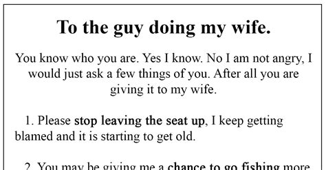 husband knows wife is cheating leaves a brilliant letter for the other man