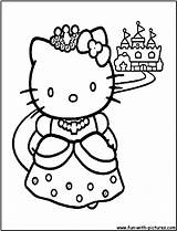 Princess Coloring Kitty Pages Hello Kids Kitten Library Clipart Popular Painting Adults Getcolorings sketch template