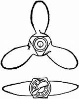 Propeller Clipart Prop Griffith Cliparts Clip Ship Library Large Etc Original sketch template