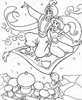 Aladdin Carpet Magic Sheets Coloringbay Ausmalbilder sketch template