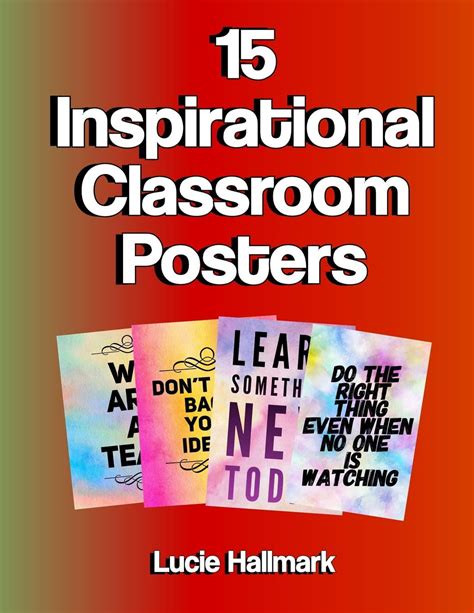 lucie hallmark  inspirational classroom poster walmartcom