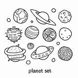 Planets Coloring Planet Pages Solar System Drawing Cartoon Pluto Pdf Printable Color Sheets Kids Getdrawings Sun Print Space Getcolorings Planeten sketch template