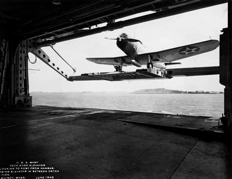 Aircraft Carrier Uss Wasp Cv 7 June 1940 Us Navy
