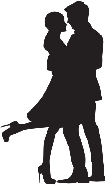 couple in love silhouette png clip art in 2021 love silhouette