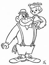 Gorilla Magilla Ogee Zombiegoon Maguila Menininha Hanna Barbera Ausmalbild Tudodesenhos sketch template
