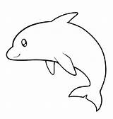 Dolphin Coloring Pages Clipart Clip Colouring Printable Outline Color Cute Baby Kids Dolphins Experience Making Templates Easy Clipartmag Animal Drawing sketch template