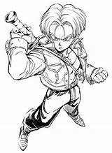 Trunks Dbz Vegeta Goten Goku sketch template