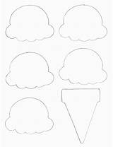 Template Ice Cream Cone Printable Craft Scoop Crafts Kids Cones Coloring Print Templates Food Scoops Allkidsnetwork Paper Project Icecream Clipart sketch template
