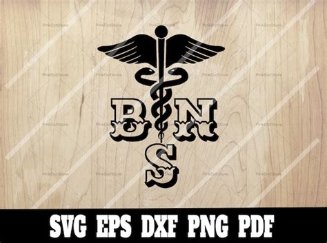 bsn svg caduceus logo bsn nurse svg nurses life svg etsy