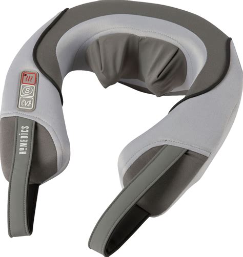 homedics shiatsu neck and shoulder massager with heat gray ebay