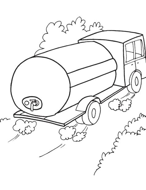 water tank truck coloring page   water tank truck
